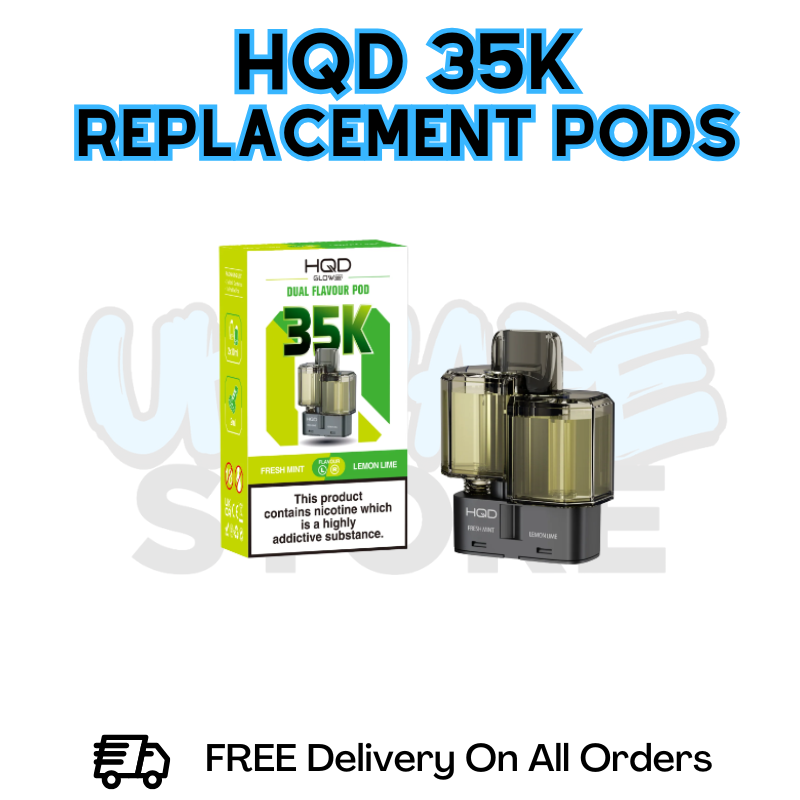 HQD 35K Puff Refil Pack Replacement Pods - £6.49
