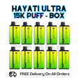 Buy Online Lemon & Lime Hayati Pro Ultra 15K Puffs Box Of 10 - £85.99