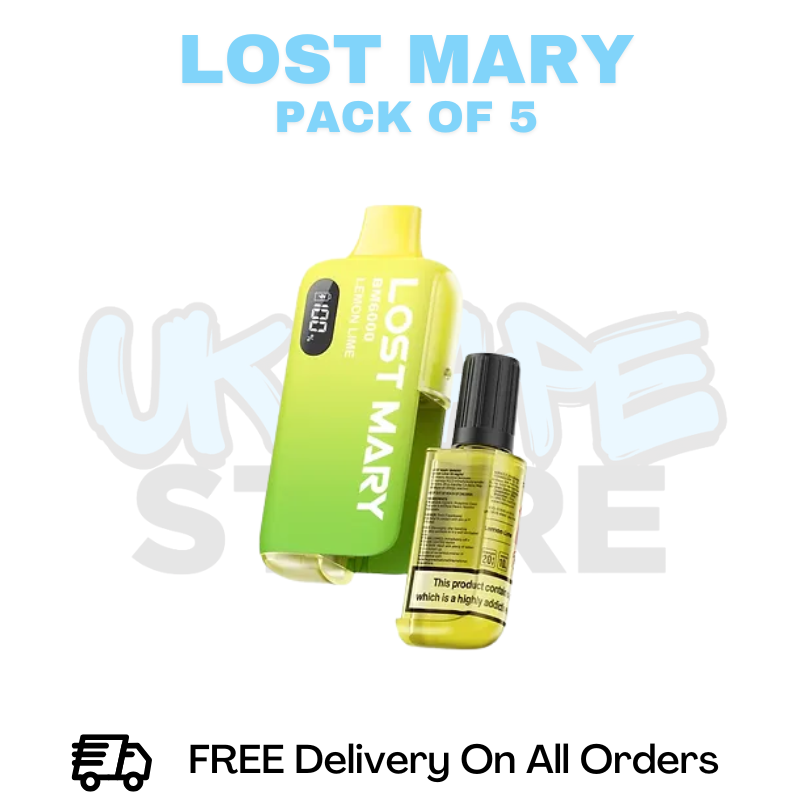 lost mary bm6000 box of 5 Box of 5 Lost Mary BM6000 Prefilled Vape Kit