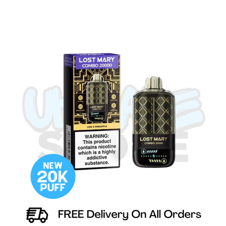 Buy Online Lime- Pineapple Lost Mary 20K Puff Puff Combo Kit