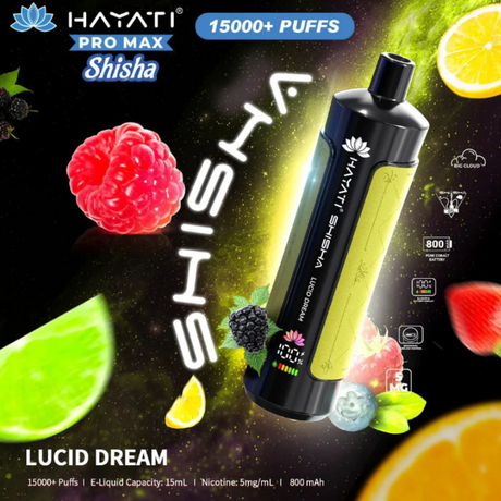 Buy Online Lucid Dream Hayati Shisha 15K Puff Vape Kit