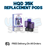 HQD 35K Puff Refil Pack Replacement Pods - £6.49