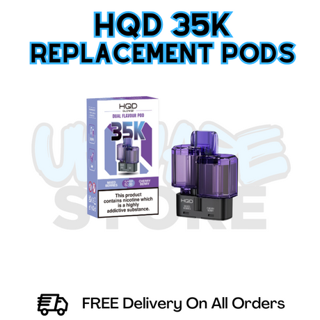 HQD 35K Puff Refil Pack Replacement Pods - £6.49