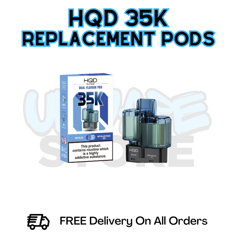 HQD 35K Puff Refil Pack Replacement Pods - £6.49