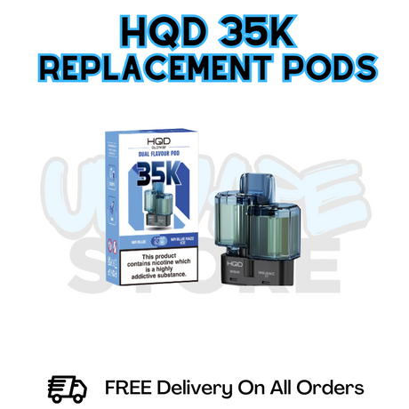HQD 35K Puff Refil Pack Replacement Pods - £6.49