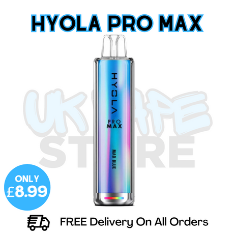 Shop Mad Blue Hyola Pro Max 6000 Puff - Only £8.99 - UK Vape Store