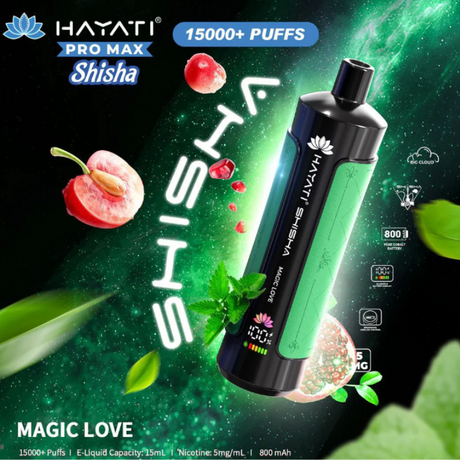 Buy Online Magic Love Hayati Shisha 15K Puff Vape Kit