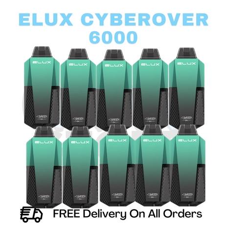 Buy Online Menthol Elux CyberOver 6000 Box Of 10