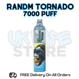 Buy Online Mixed Berries RandM Tornado 7K 7000 Puff Vape - £5.99