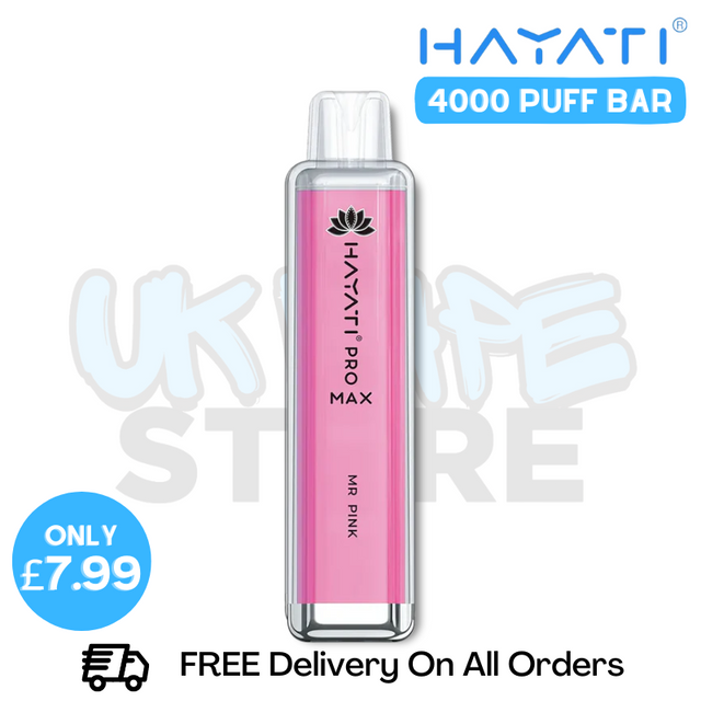Shop Mr Pink Hayati Pro Max 4000Puffs 4K Disposable - Only £7.99 - UK Vape World