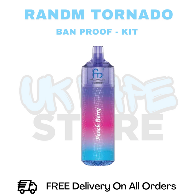 Buy Online Peach Berry RandM T9000 Prefilled Pod Kit - ONLY £5.99