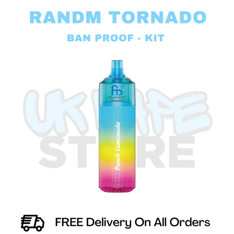 Buy Online Peach Lemonade RandM T9000 Prefilled Pod Kit - ONLY £5.99