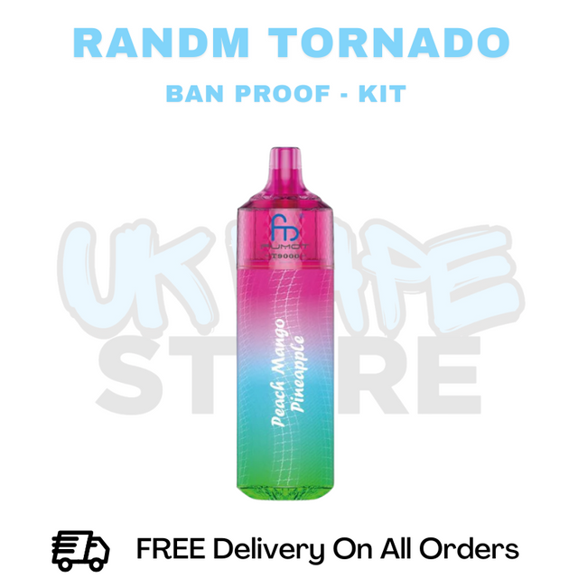 Buy Online Peach Mango Lemonade RandM T9000 Prefilled Pod Kit - ONLY £5.99