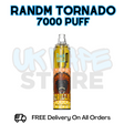 Buy Online Peach Mango RandM Tornado 7K 7000 Puff Vape - £5.99
