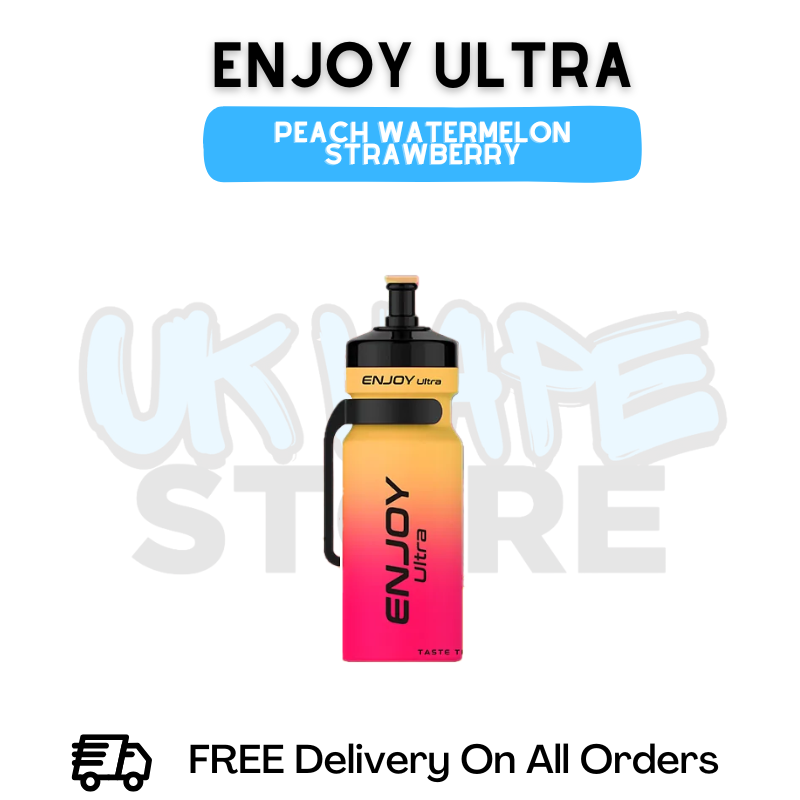 Buy Online Peach Watermelon Strawberry Enjoy Ultra 9000 9K Puff - £6.99