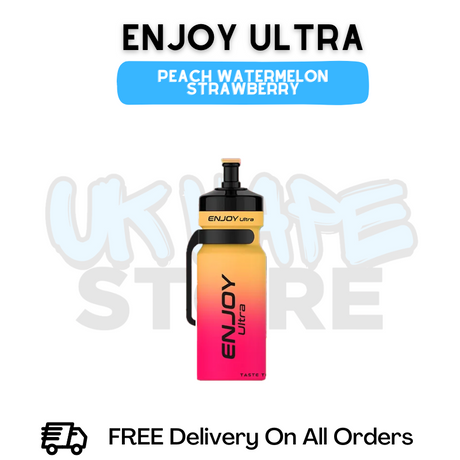 Buy Online Peach Watermelon Strawberry Enjoy Ultra 9000 9K Puff - £6.99
