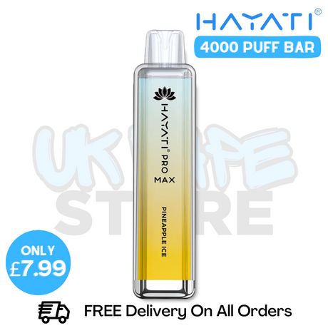 Shop Pineapple ICE Hayati Pro Max 4000Puffs 4K Disposable - Only £7.99 - UK Vape World