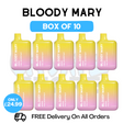 Shop Bloody Mary 600 Puff Pink Grapefruit Pack Of 10 - UK Vape Store