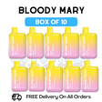 Shop Bloody Mary 600 Puff Pink Lemonade Pack Of 10 - UK Vape Store