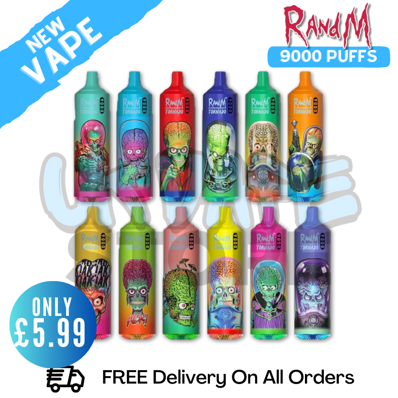 RandM Tornado T9000 Puff 9K Bar R&M Prefilled Kit - ONLY 4.99 UK Vape Store RandM Tornado T9000 Puff 9K Bar R&M Prefilled Kit - ONLY 4.99 UK Vape Store