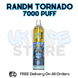 Buy Online Red Apple Ice RandM Tornado 7K 7000 Puff Vape - £5.99