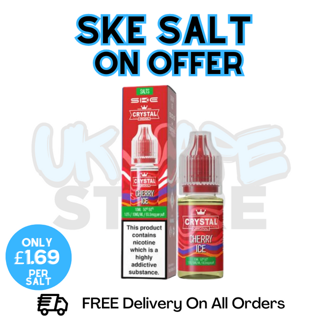 Shop Cherry ICE SKE Crystal Nic Salt | ONLY £1.69 | Lowest Price - UK Vape World