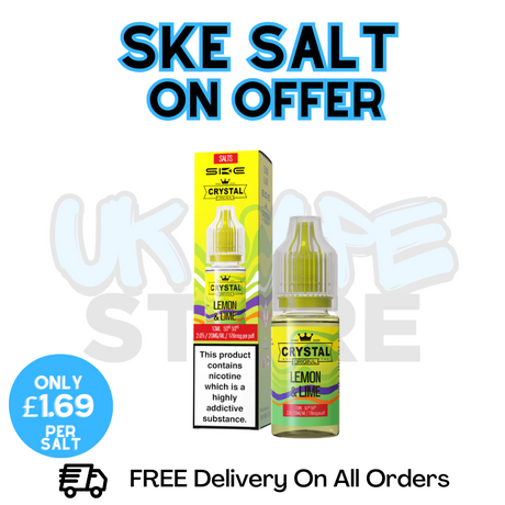 Shop Lemon Lime SKE Crystal Nic Salt | ONLY £1.69 | Lowest Price - UK Vape World