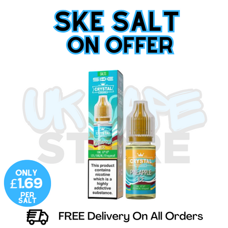 Shop Pineapple ICE SKE Crystal Nic Salt | ONLY £1.69 | Lowest Price - UK Vape World