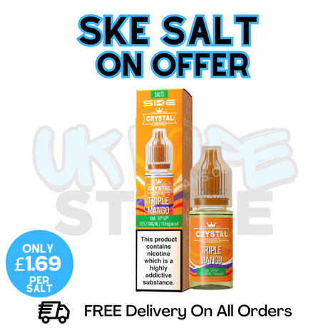 Shop Triple Mango SKE Crystal Nic Salt | ONLY £1.69 | Lowest Price - UK Vape Store