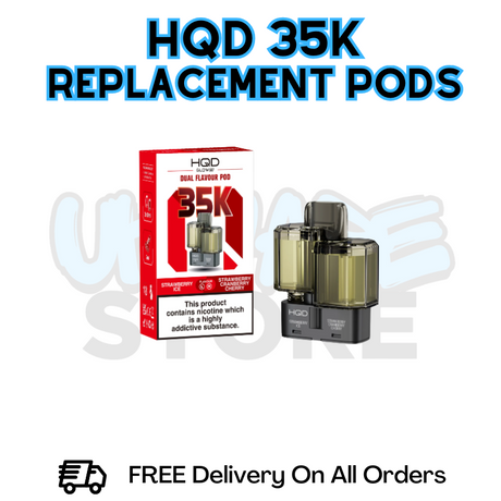 HQD 35K Puff Refil Pack Replacement Pods - £6.49