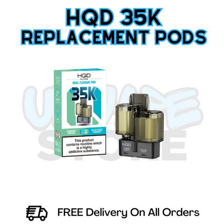 HQD 35K Puff Refil Pack Replacement Pods - £6.49