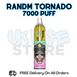 Buy Online Sour Apple RandM Tornado 7K 7000 Puff Vape - £5.99