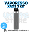 Shop Space Grey Vaporesso Xros 3 Vape Kit - ONLY £16.99 | FREE SHIPPING - UK Vape Store
