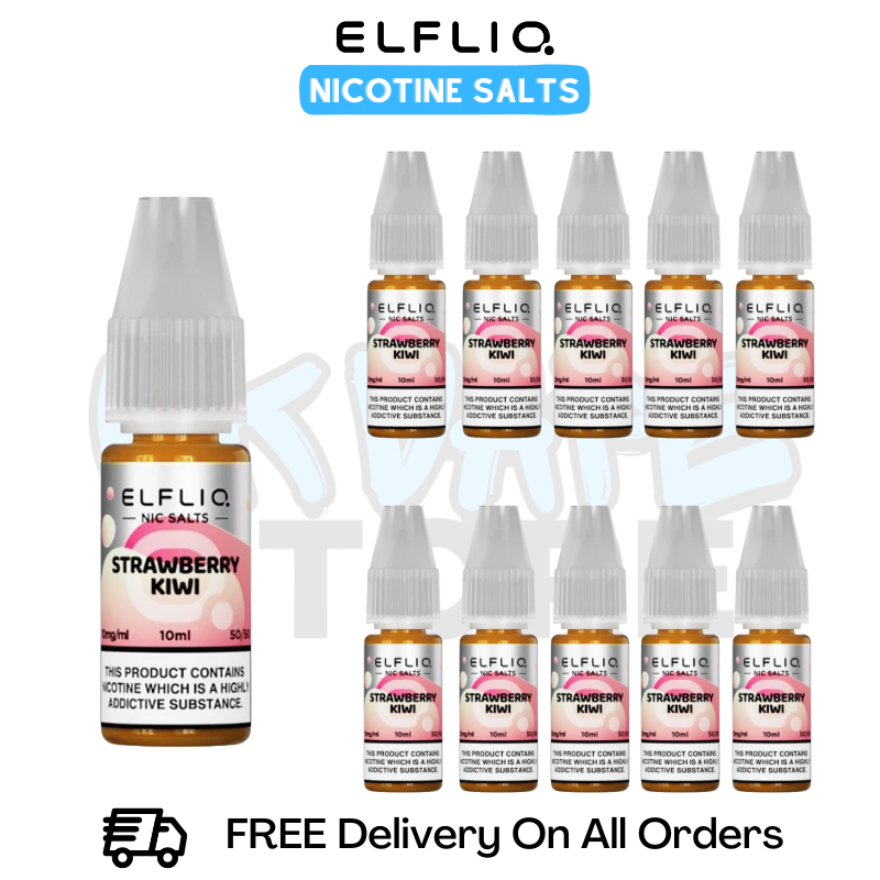 Strawberry Kiwi ElfLiq Nicotine Salts Box Of 10