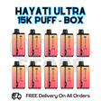 Buy Online Strawberry Cranberry Cherry / Cherry Ice Hayati Pro Ultra 15K Puffs Box Of 10 - £85.99