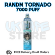 Buy Online Strawberry Donut RandM Tornado 7K 7000 Puff Vape - £5.99