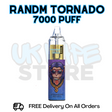 Buy Online Strawberry Energy Drink RandM Tornado 7K 7000 Puff Vape - £5.99