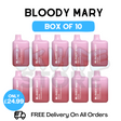 Shop Bloody Mary 600 Puff Strawberry Ice Cream Pack Of 10 - UK Vape Store