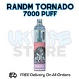 Buy Online Strawberry Ice RandM Tornado 7K 7000 Puff Vape - £5.99