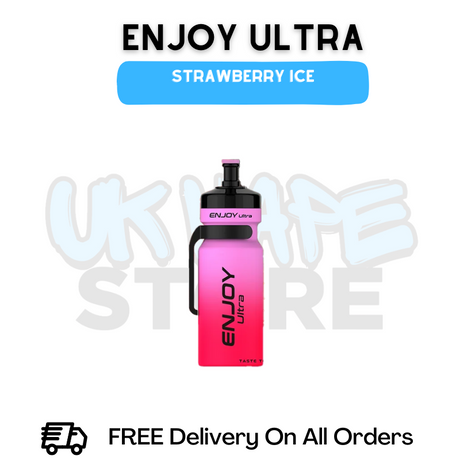 Buy Online Strawberry Ice Enjoy Ultra 9000 9K Puff - £6.99