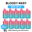 Shop Bloody Mary 600 Puff Unicorn Shake Pack Of 10 - UK Vape Store