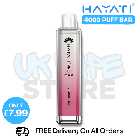 Shop Vimbull ICE Hayati Pro Max 4000Puffs 4K Disposable - Only £7.99 - UK Vape World