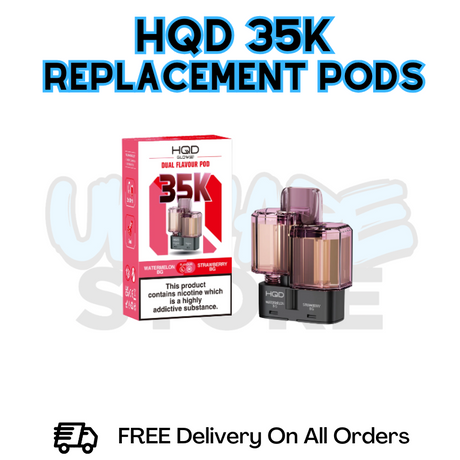HQD 35K Puff Refil Pack Replacement Pods - £6.49