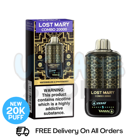 Buy Online Watermelon - Strawberry Lost Mary 20K Puff Puff Combo Kit