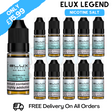 Buy Online Watermelon Ice Elux Legend Nicotine Salt Pack Of 10 - UK Vape Store