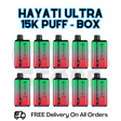 Buy Online Watermelon B'Gum /Strawberry B'Gum Hayati Pro Ultra 15K Puffs Box Of 10 - £85.99
