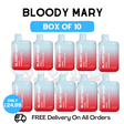 Buy Online Bloody Mary 600 Puff Watermelon Ice Pack Of 10 - UK Vape Store