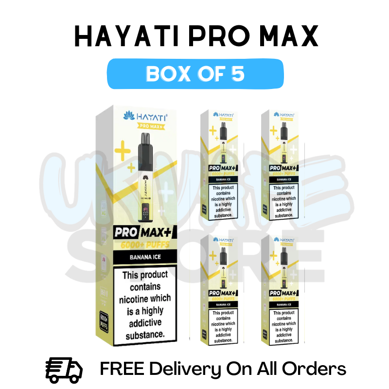 Banana Ice Hayati Pro Max 6000 Kit BOX OF 5 - £32.99