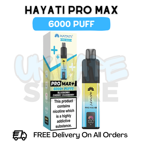 Blue Cherry Cranberry Hayati Pro Max 6000 Kit - ukvapestore