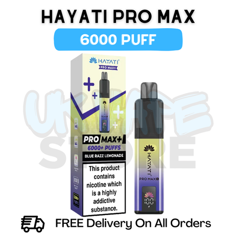 Blue Razz Lemonade Hayati Pro Max 6000 Kit - ukvapeworld